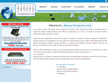 Tablet Screenshot of abacus-ltd.com